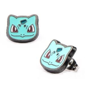 1 Pair Pokemon Bulbasaur Stud Stainless Steel Earring Cute Earrings